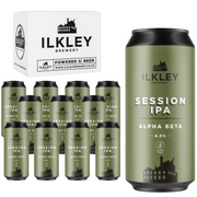 Ilkley ALPHA BETA GLUTEN FREE BEER 4.5% ABV - BOX OF 12X440ML CANS - Ilkley Brewery