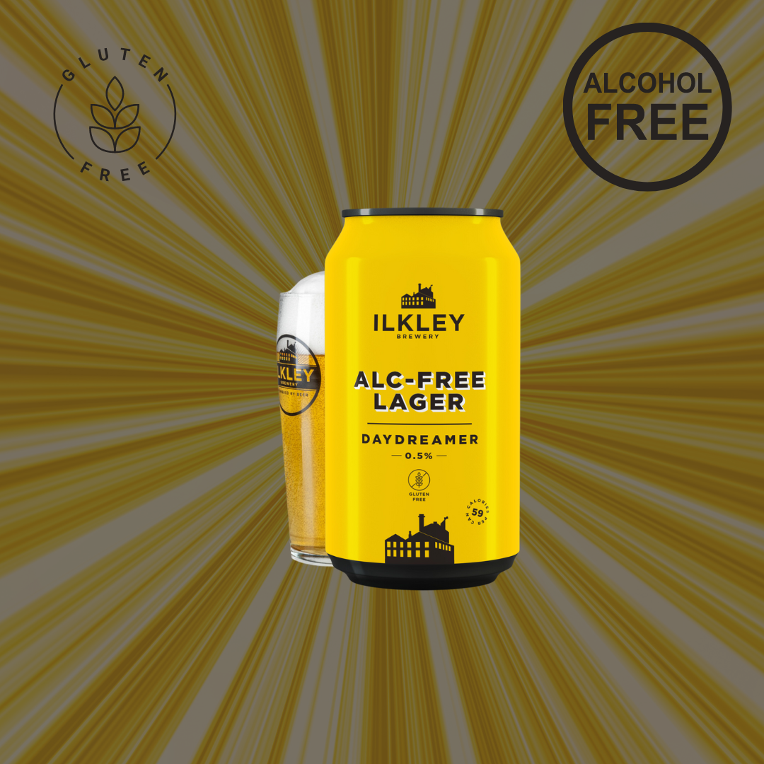 DAYDREAMER Alcohol-Free LAGER - Case of 12x330ml Cans – Ilkley Brewery