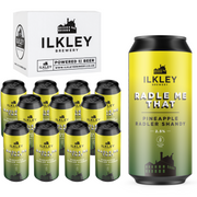 Ilkley RADLE ME THAT PINEAPPLE RADLER 2.5% ABV - BOX OF 12X440ML CANS (GLUTEN - Ilkley Brewery