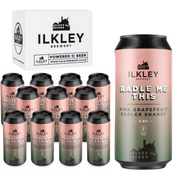 Ilkley RADLE ME THIS GRAPEFRUIT RADLER 2.5% ABV - BOX OF 12X440ML CANS (GLUTE - Ilkley Brewery