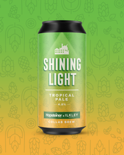 Ilkley SHINING LIGHT TROPICAL PALE 4.8% ABV - BOX OF 12X440ML CANS - Ilkley Brewery